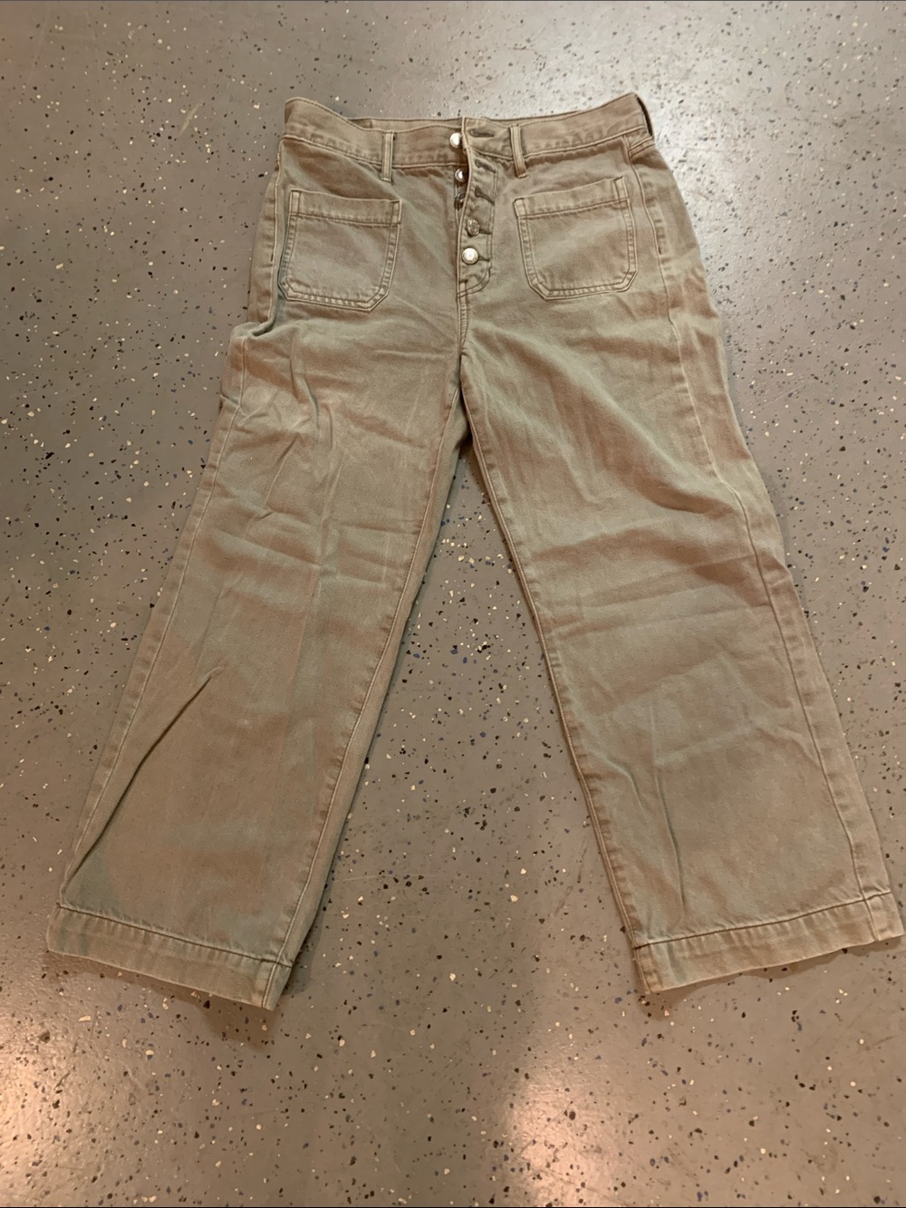 American Eagle Outfitters Women's Cropped Corduroy Jeans in Light Brown